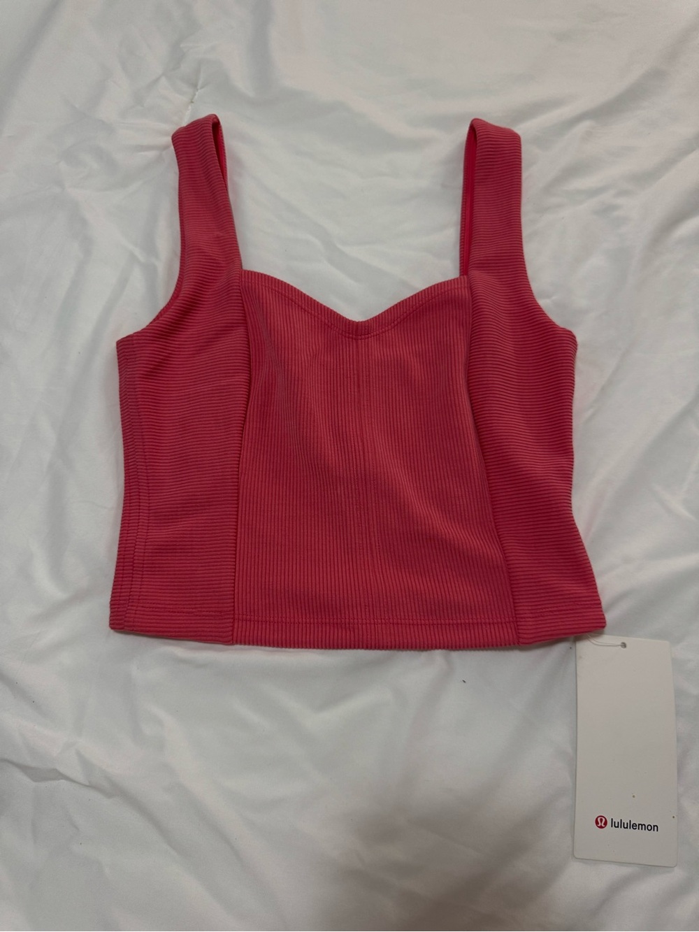 Lululemon Ribbed Softstreme Sweetheart Tank - Glazed Pink